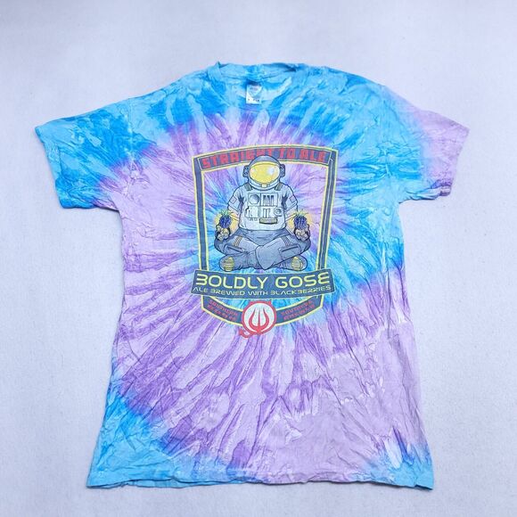 Boldly Gose Colortone Casual Short Sleeve T Shirt Mens Size M Tie-dye Blue - Picture 1 of 11